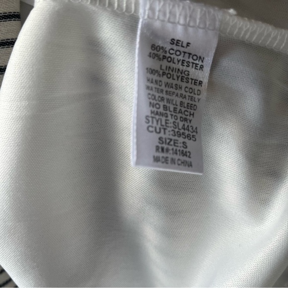 She + Sky Dress with Floral Embroidery Babydoll Minidress - Picture 6 of 6